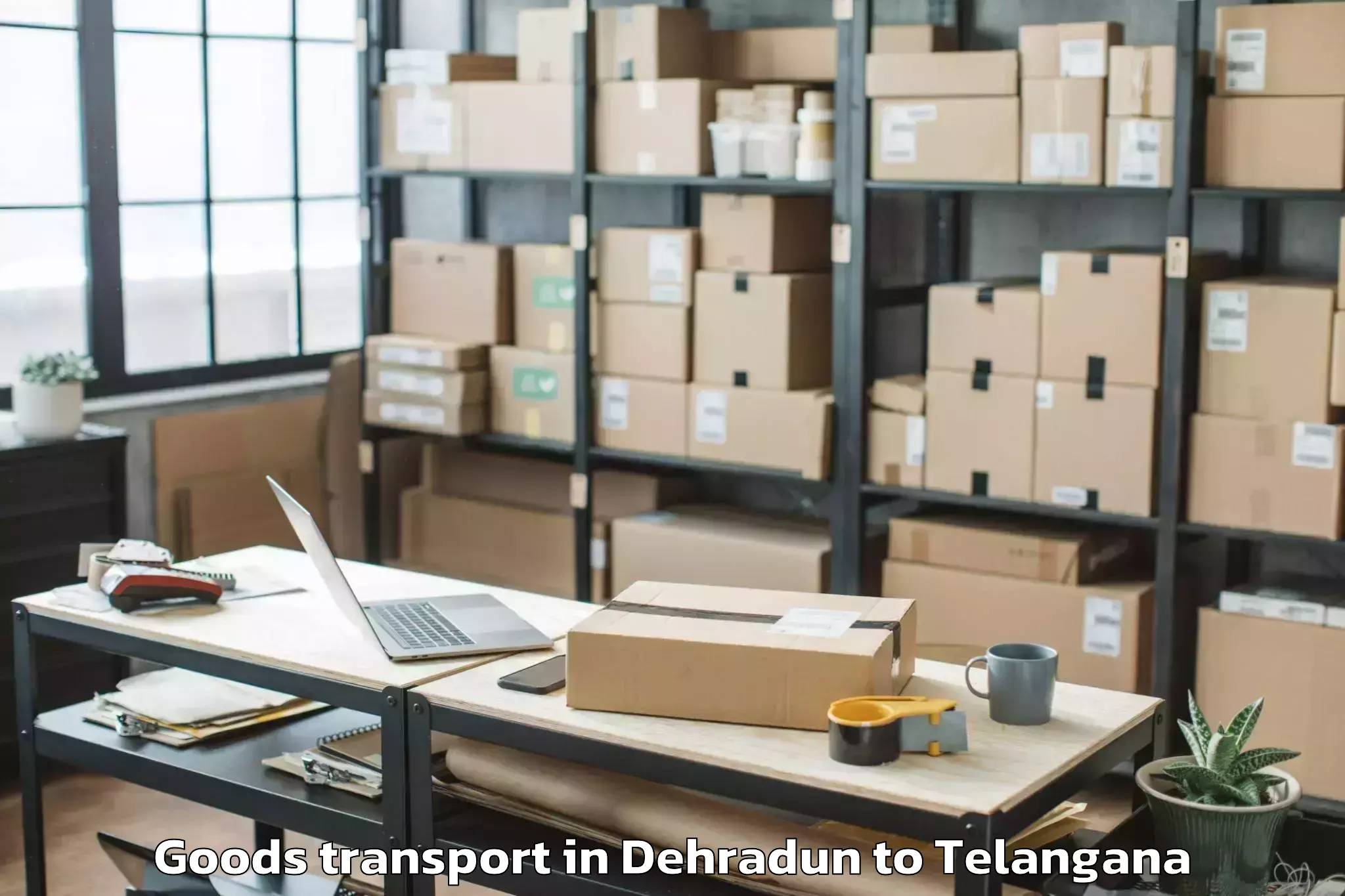 Affordable Dehradun to Tiryani Goods Transport